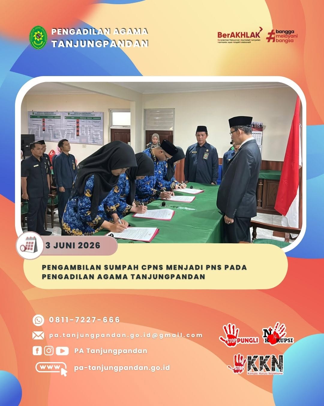 pelantikan cpns 3 3 juni 2026