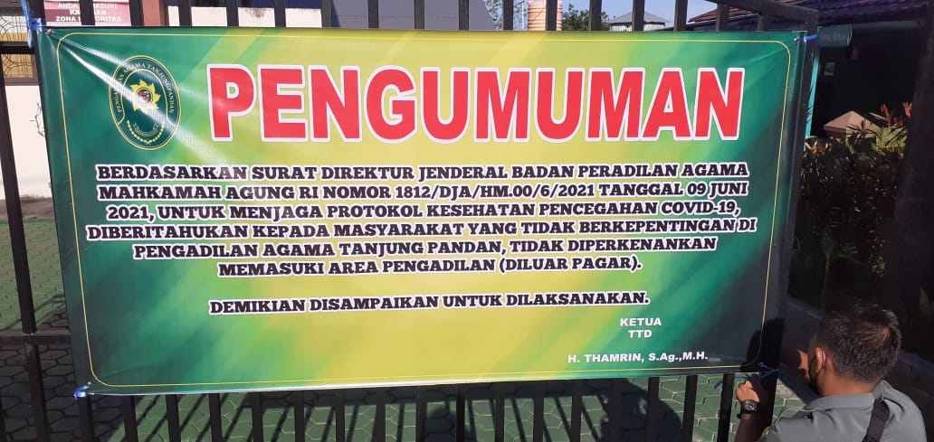 spanduk pengumuman